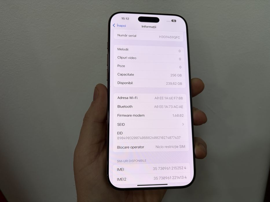 Iphone 16 Pro Max, 256 gb, Desert Titanium