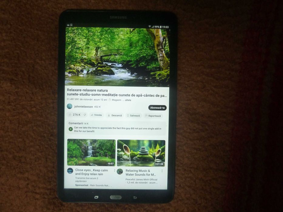 tableta samsung A6 T585,SIM 4G,de10inch,ram2gb/16gb,stare f buna