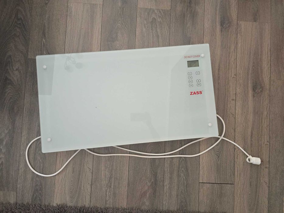 Convector electric Zass ZKG 01 2000W, 3 trepte, panou sticla, touch