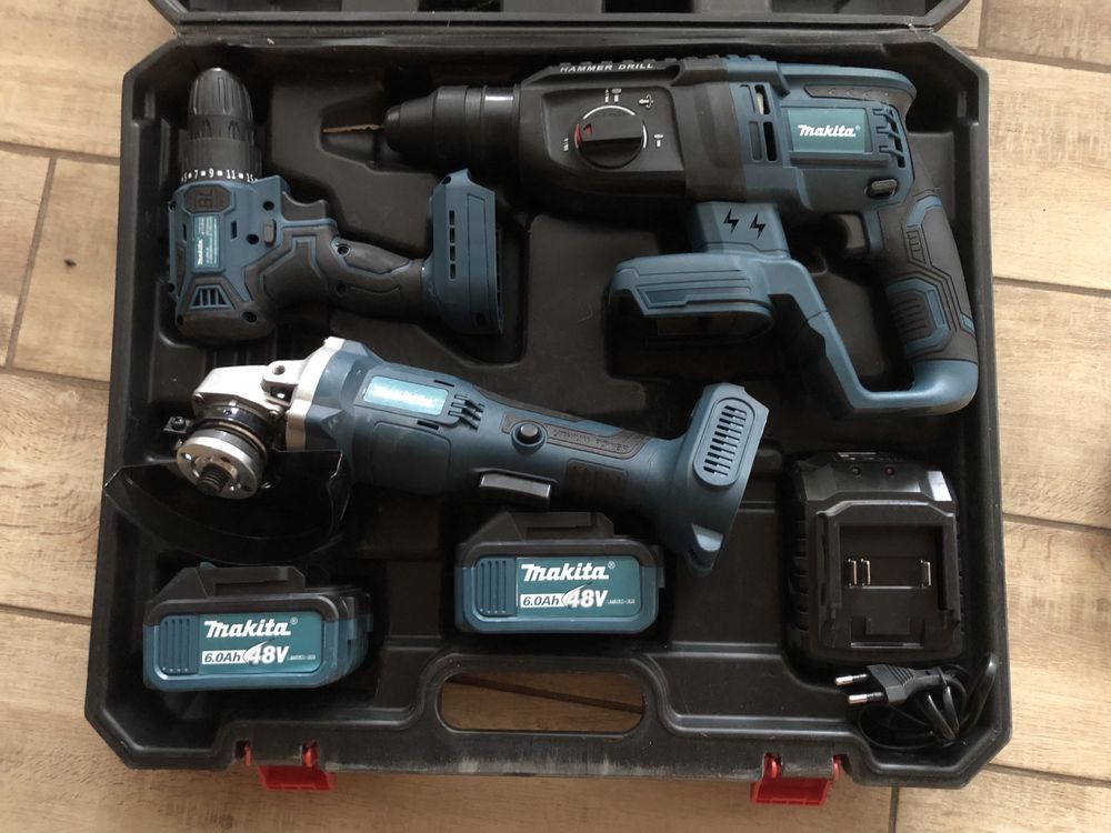 Makita 3 в 1: болгарка, шуруповёрт, перфоратор