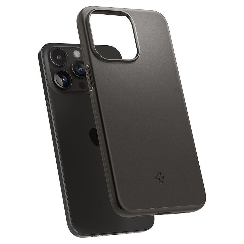 Калъф spigen thin fit за iphone 15 pro gunmetal