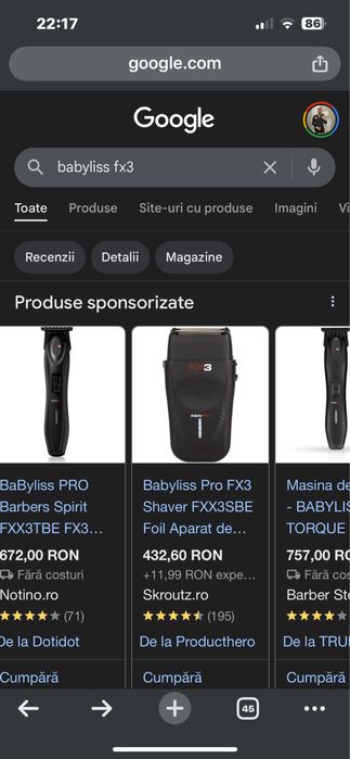 Masina de contur Babyliss