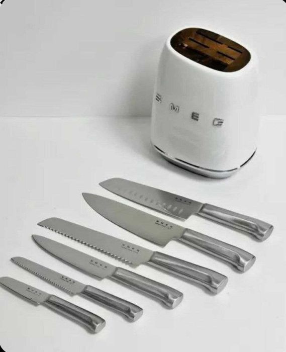 ножи SMEG  Италия – премиум набор в подставке