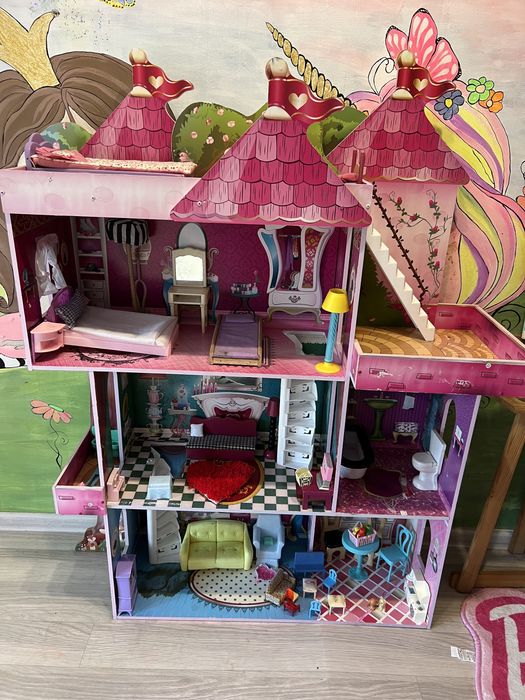 Домик для кукол барби, игрушечный