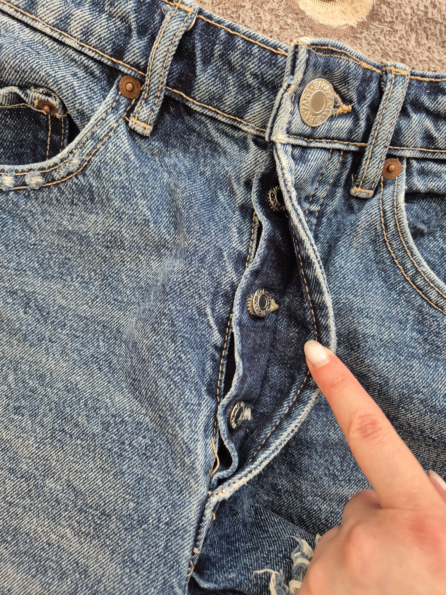 Къси дънкови панталони Zara