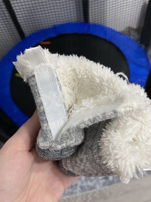 Papuci cu blana bebe