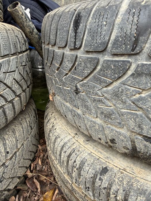 Set jante/roti otel VW 5x112 + anvelope Dunlop 205/55/r16