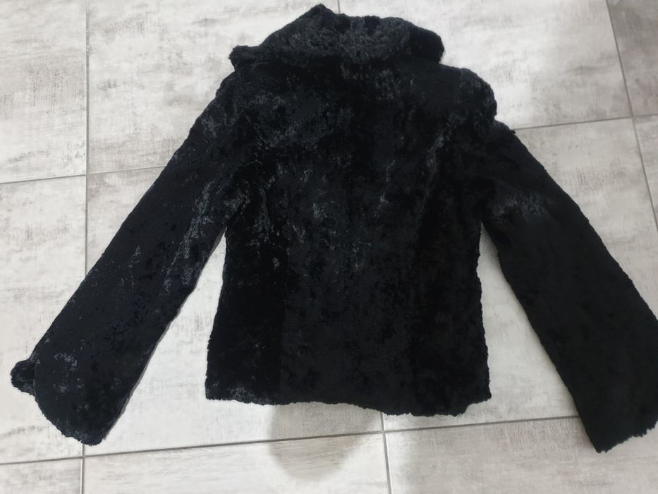 haina zara blanita imitatie astrahan neagra noua 36