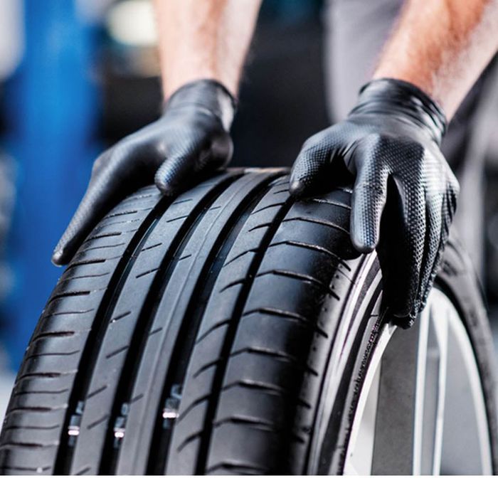 Manusi nitril premium mercator gogrip negru pentru mecanici, marimea x