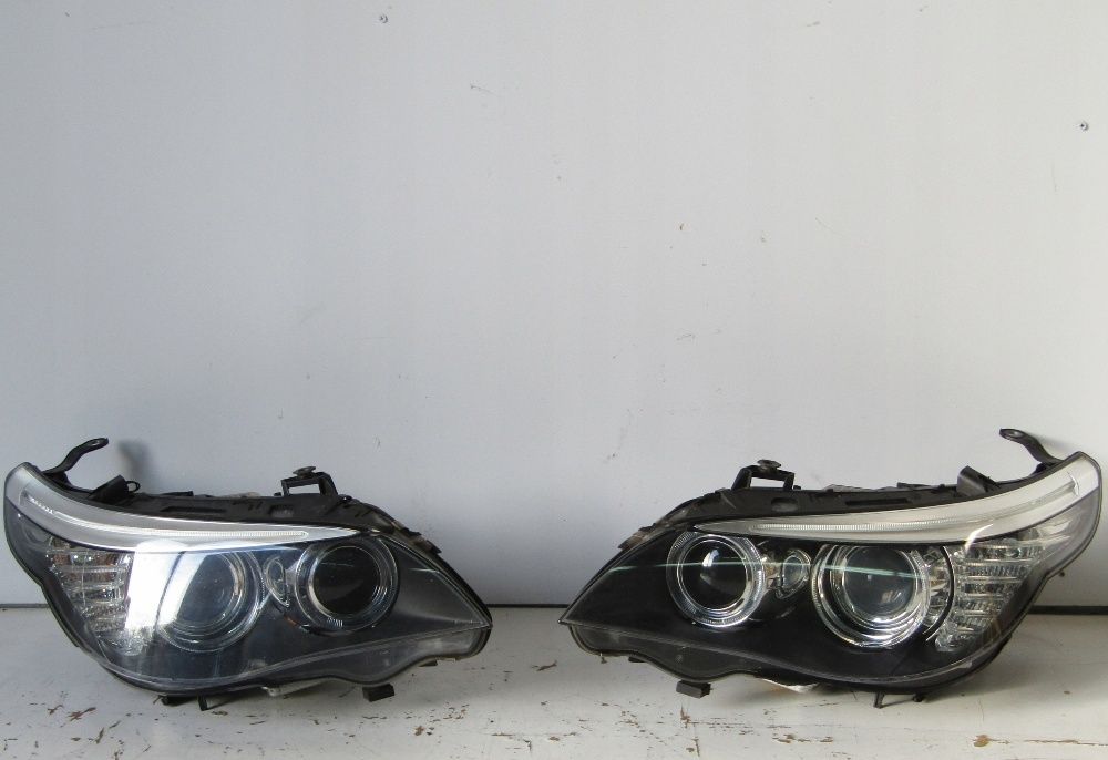 Bmw E60 E61 seria 5 facelift far stanga dreapta faruri xenon bi-xenon