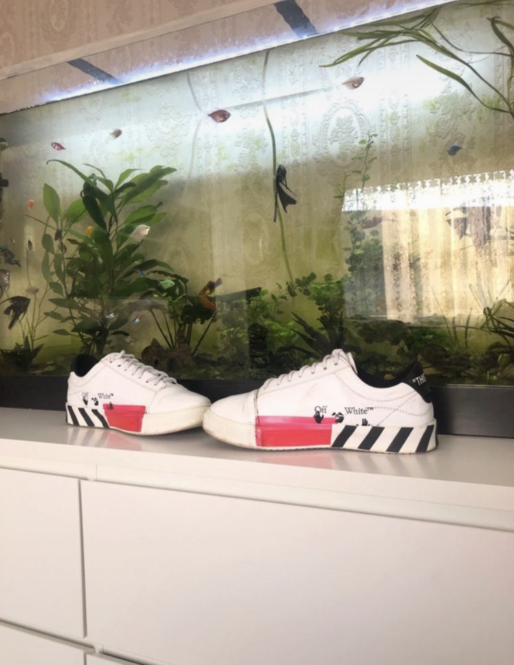 Adidasi off white albi