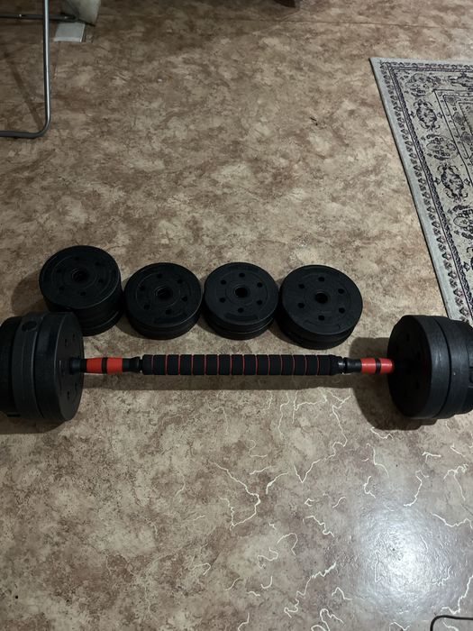 Продается штанга и гантель 2 в 1