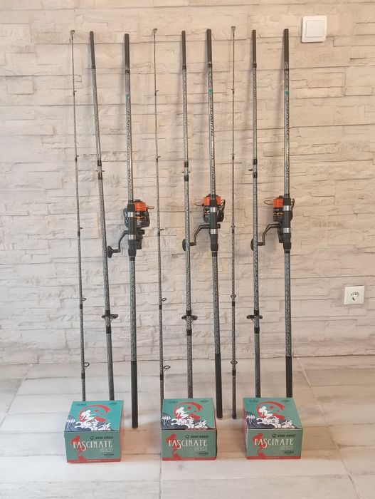 Set 3 lansete 3.9m plus 3 mulinete fascinate 80