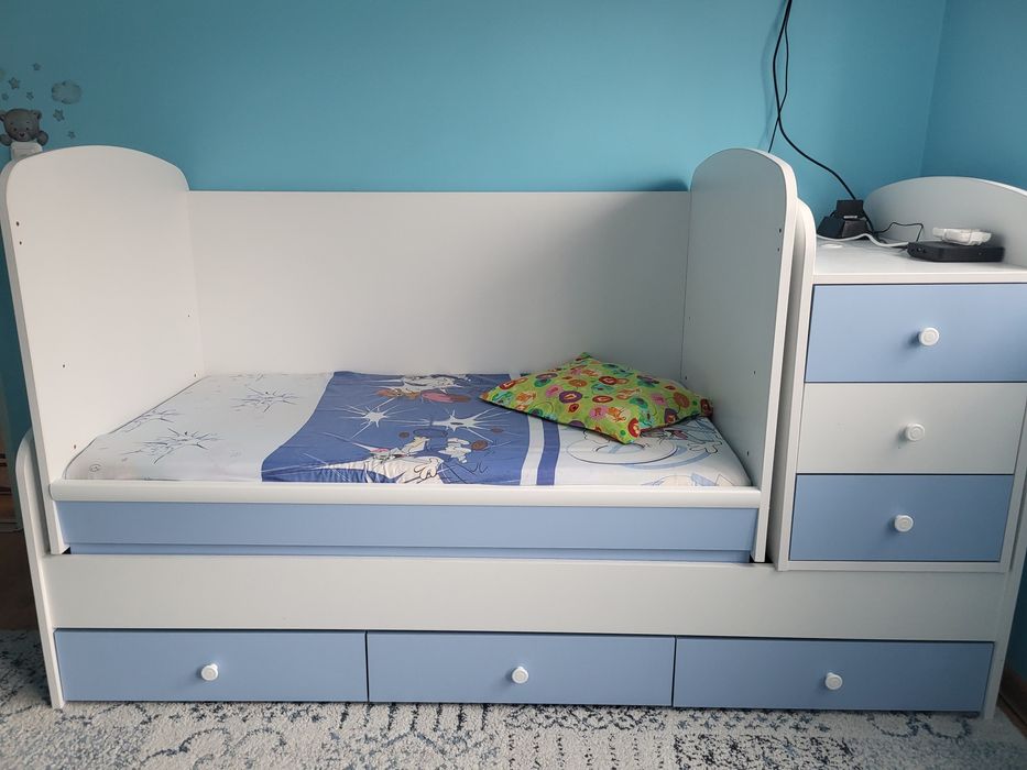 Детско легло,неупотребявано+решетка към него