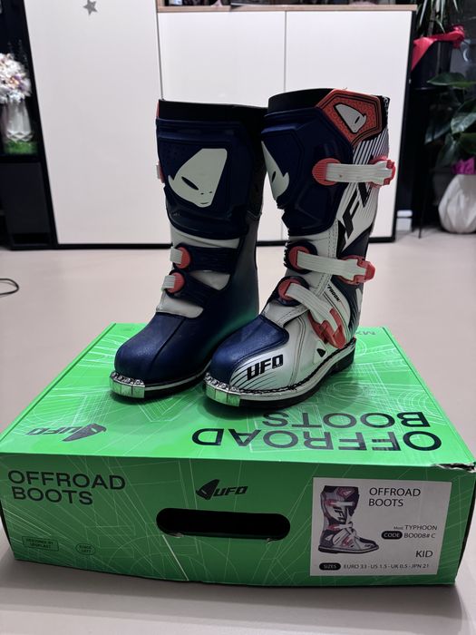 Ghete noi UFO motocross copii marimea 33