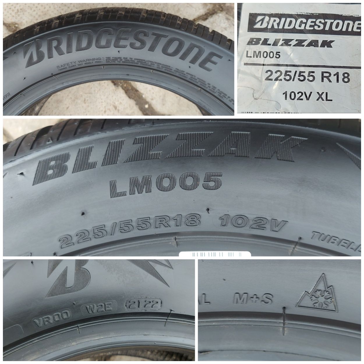 O bucată 225/235 55 R18 M+S iarnă - una Bridgestone Pirelli Continenta