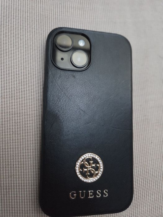 Husa Iphone 15, marca Guess, neagra