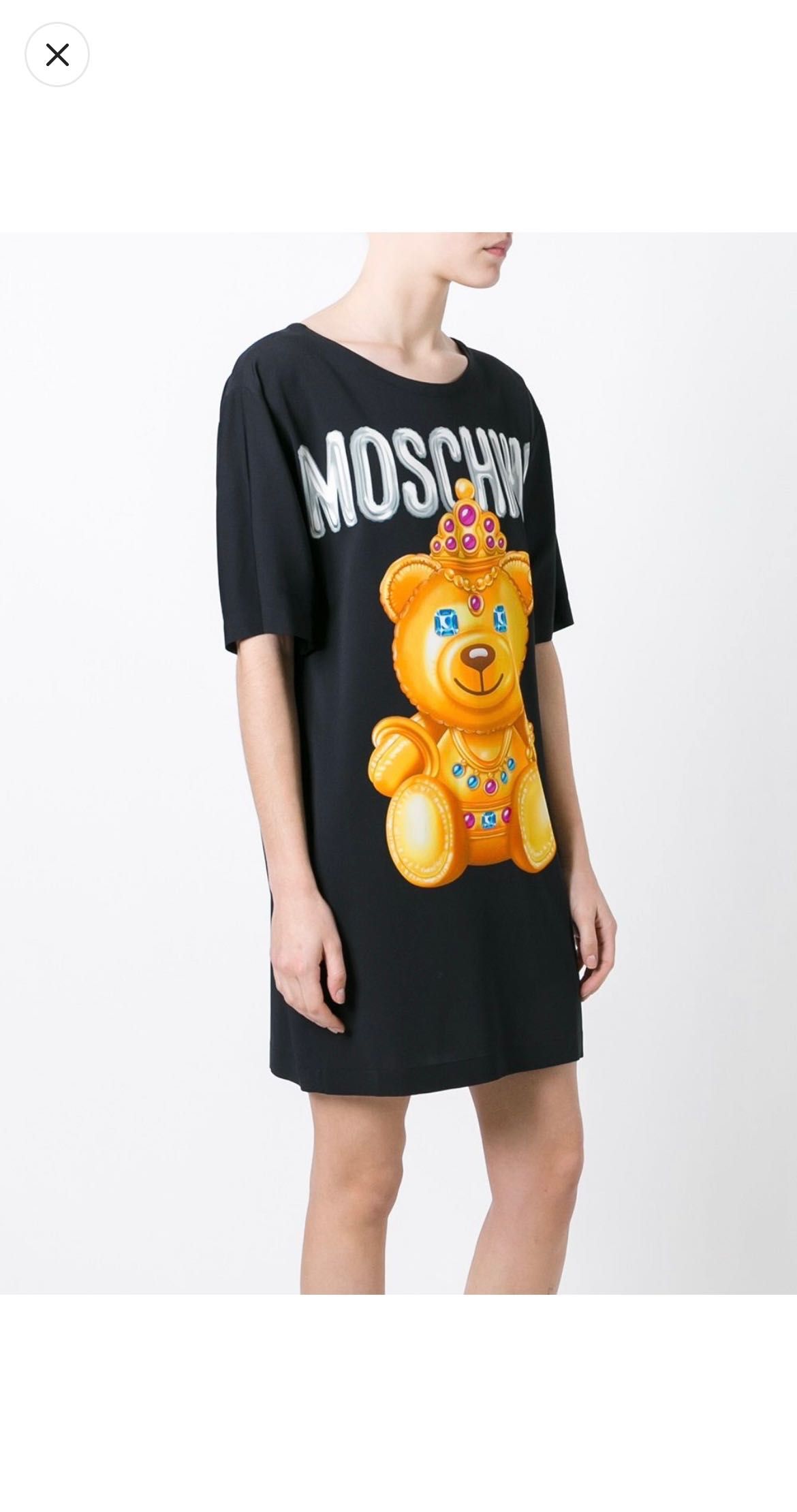 Рокля,,MOSCHINO “. Bear print T-shirt dress