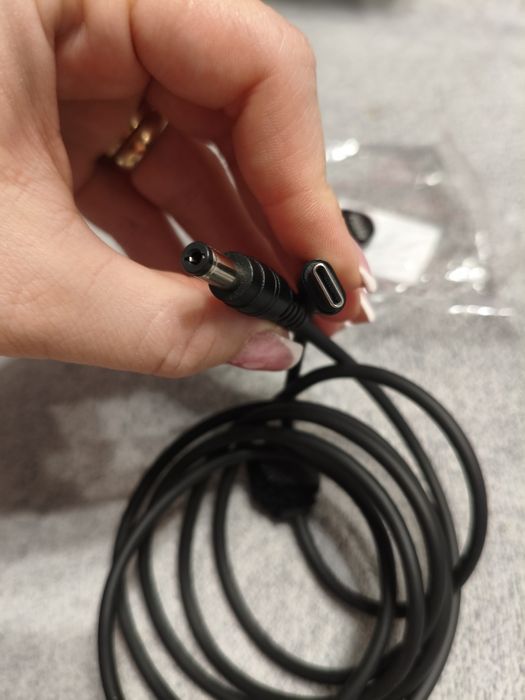 Cablu CHENYANG USB-C la mufă dreptunghiulară 5.5 × 2.1 mm – 1.8m