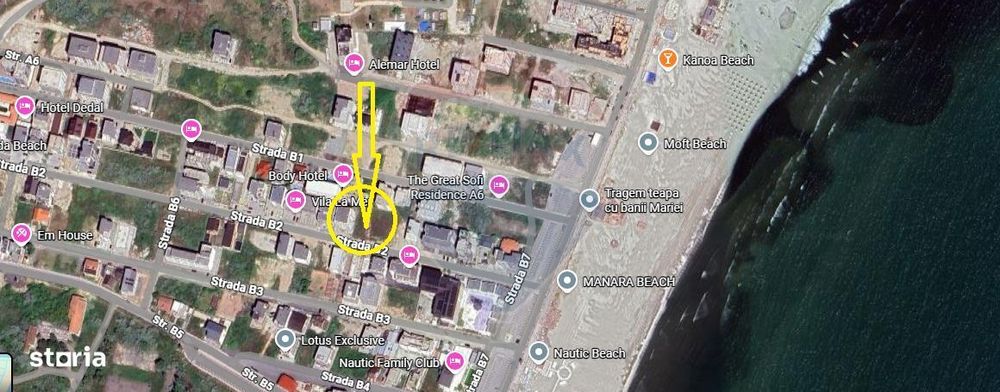 De vanzare teren 506 mp intravilanin Mamaia Nord Navodari