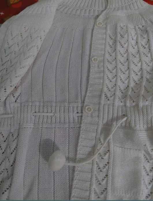 Cardigan fetițe  cu nasturi si cordon