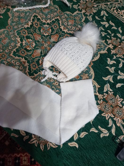 Шапочка детская белая