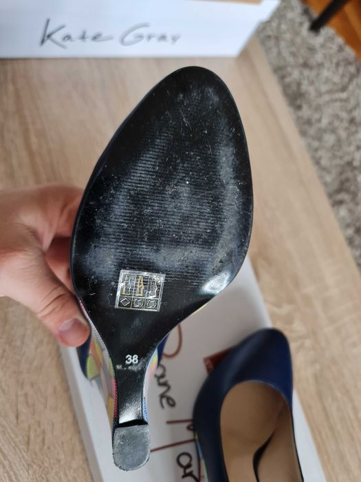 Pantofi Diane Marie(Custom), Marime[37.5-38], piele, bleu marin