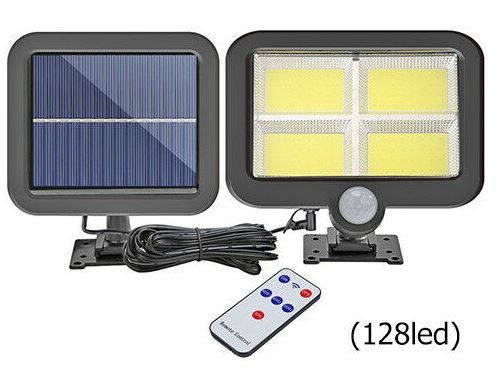 Lampa 128 Led Solara + senzor de miscare +telecomanda. Nou ambalata!