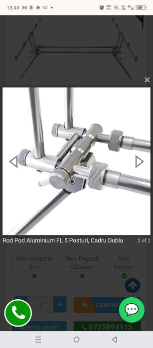 Vând Rod Pod FL 5 Posturi.