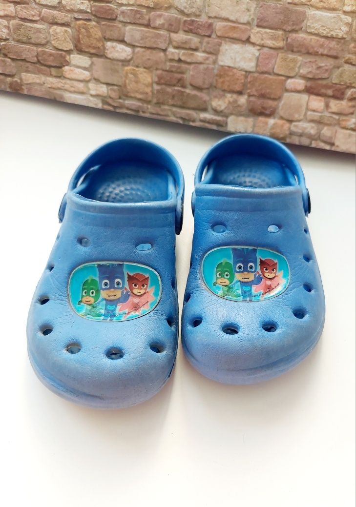 Papuci cauciuc gen crocs, băieți, nr 24-35, Eroi în pijama