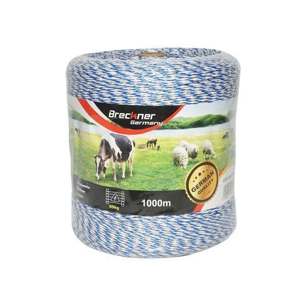 Ролка синьо-бяла тел 2 мм 6x0.2 мм ss 3.8 ohm/m, 1000 м електрическа о