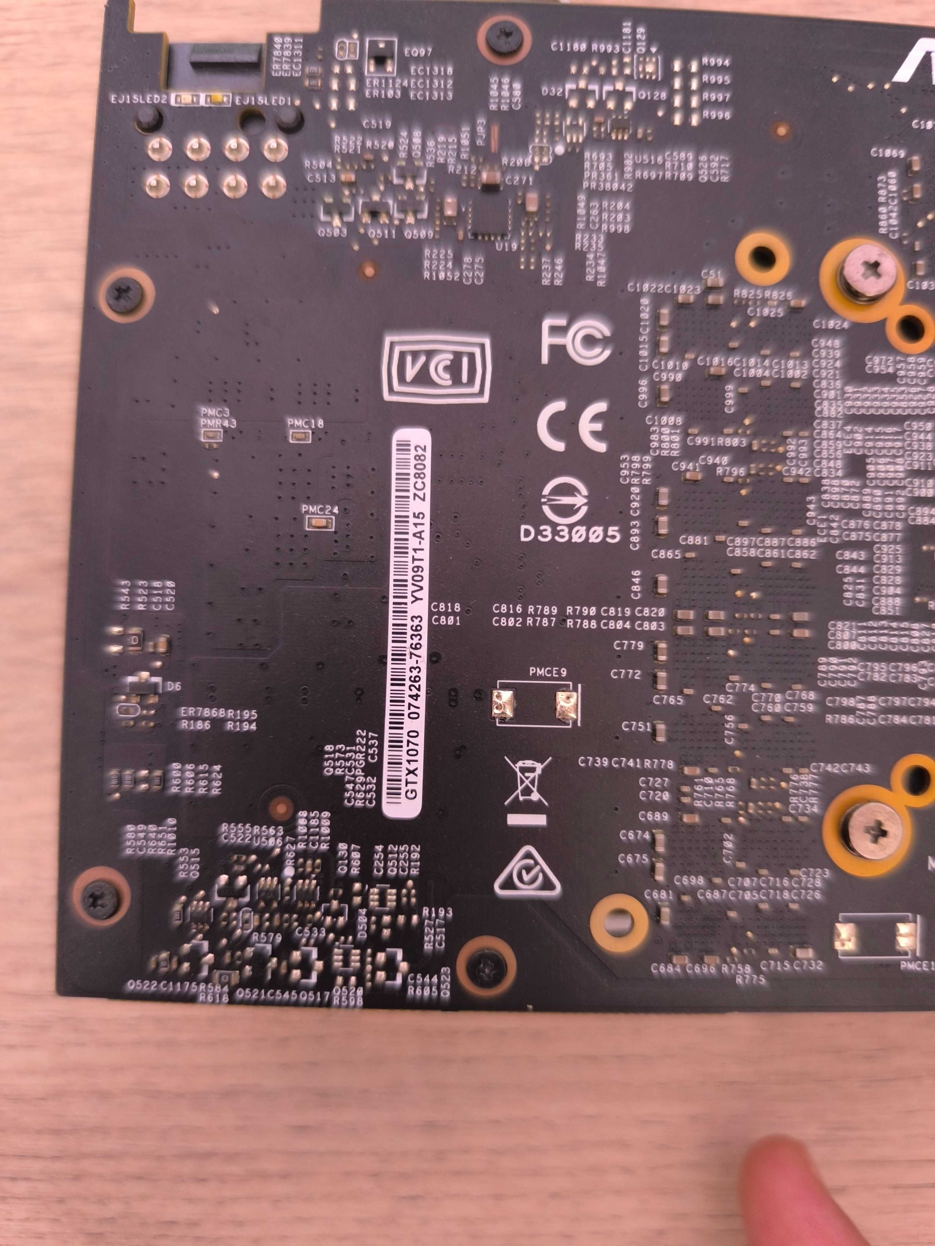 Видеокарта NVidia GTX1070 DUAL OC ASUS
