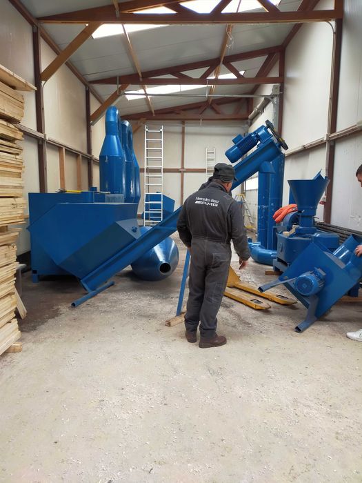 Linie productie peleti rumegus / granule / furaje / peleti din carton