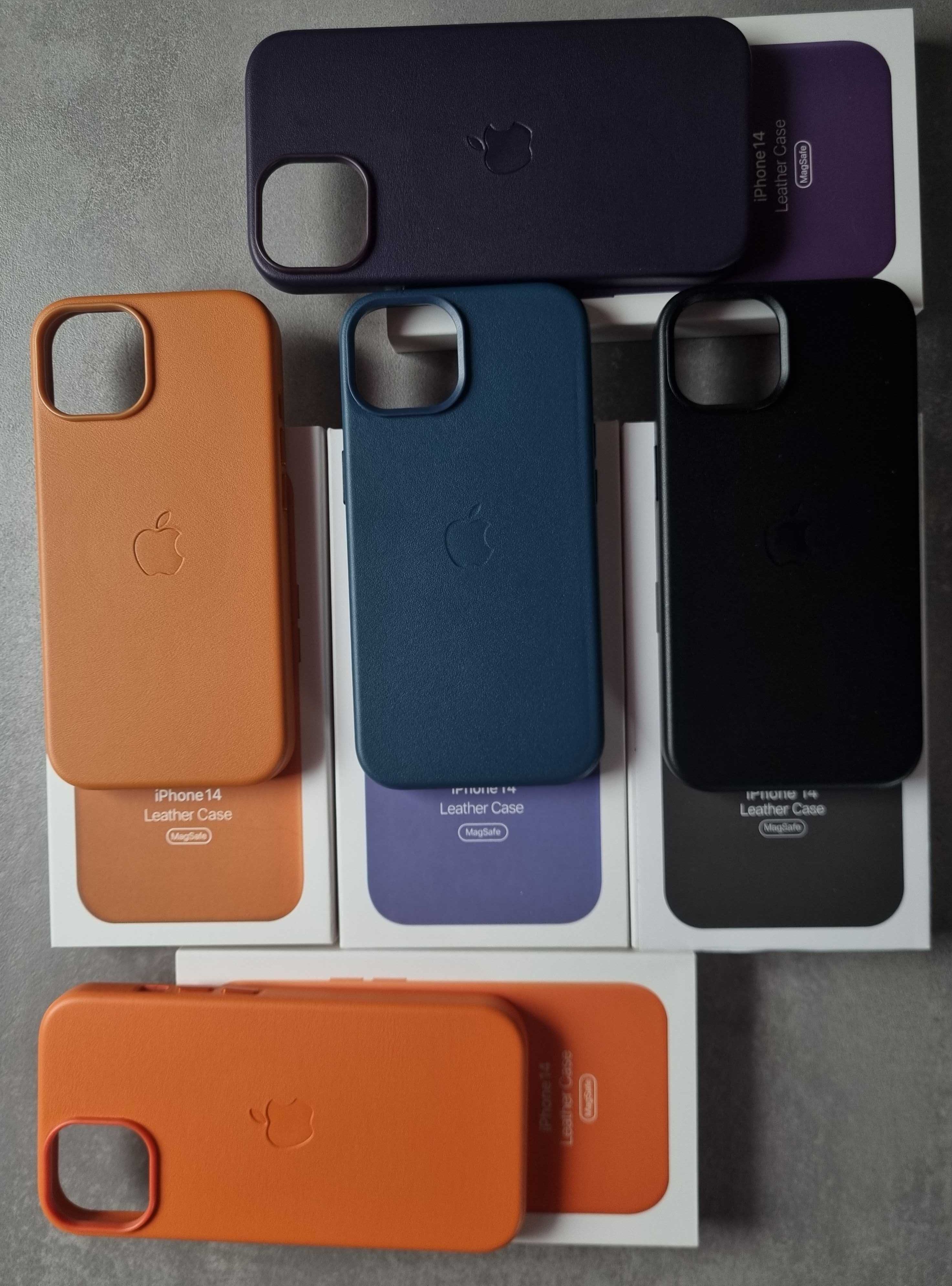 Huse piele iphone 14 & 13 Pro, Pro Max, Plus, mini ori clasic