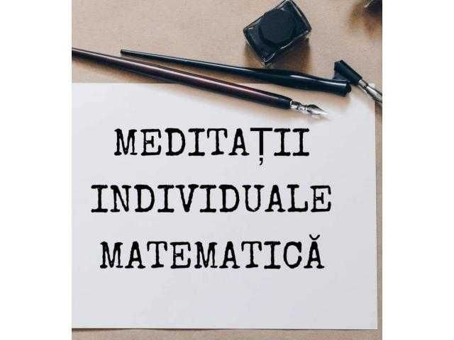 Meditații la matematică pentru elevi din clasele V-VIII