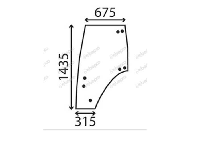 Geam usa Fendt 308,307,515,512,612,820,920,936