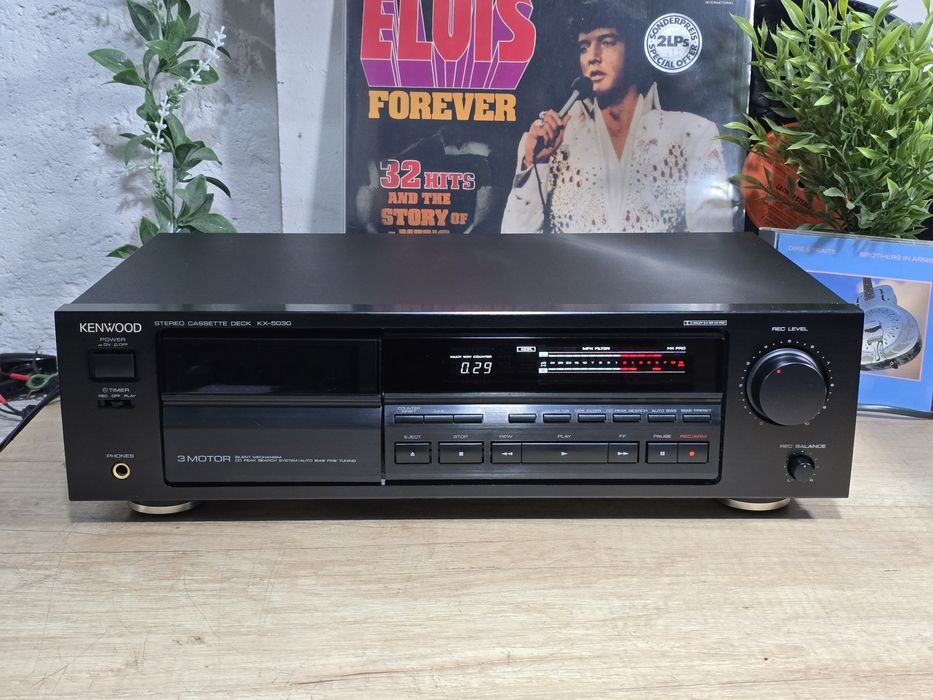 Deck KENWOOD kx-5030, 3 motoare, kx-2520, autoreverse hi-fi audio