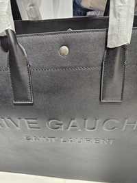 Голяма чанта естествена кожа Rive Gauche