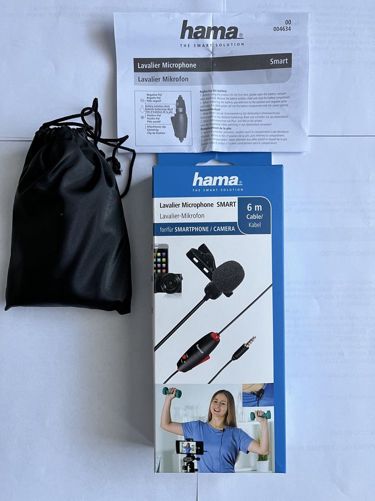 НОВ Микрофон брошка Hama