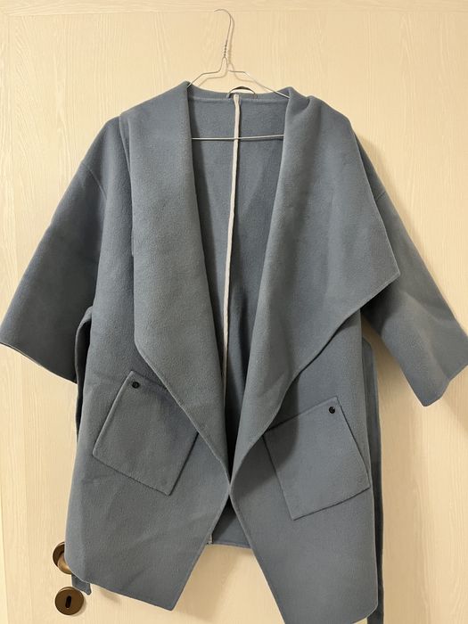 Палто в бебешко синьо