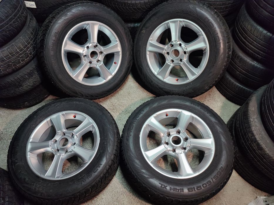 Jante aliaj 6x139.7 ET30 Mitsubishi L200/Pajero 265 60R18 NOKIAN2018