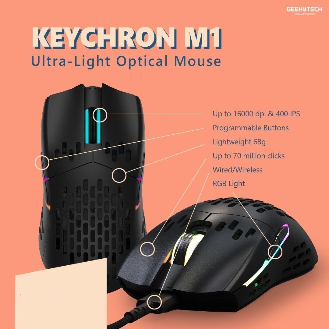 СКИДКА! Keychron M1 Wired Проводная мышка/мышь