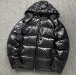 Ralph Lauren Down Jacket Black Glossy