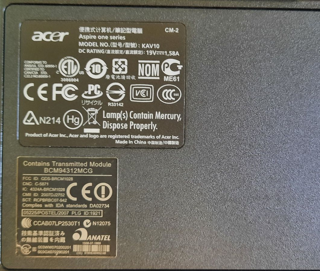 Acer Aspire One 10.1 inch