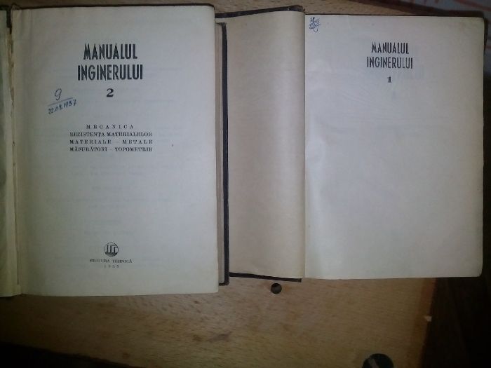 Manualul inginerului Mec, 2 vol