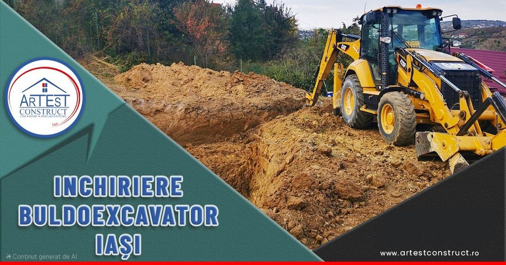 Buldoexcavator Caterpillar de închiriat