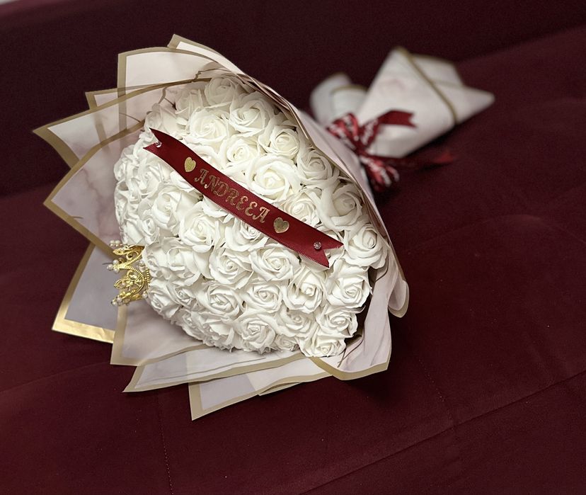 Buchet trandafiri personalizat