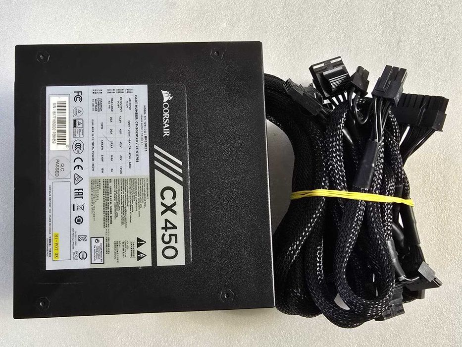 Sursa PC Corsair CX450, 80+ Bronze, 450W, 120 mm, 1 X 6+2 PCI-E, ATX