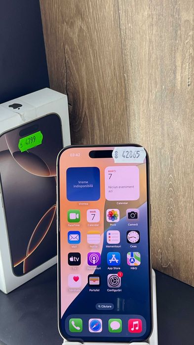 Iphone 16 Pro 512GB BAT 100 Garantie 24 Luni CashBox