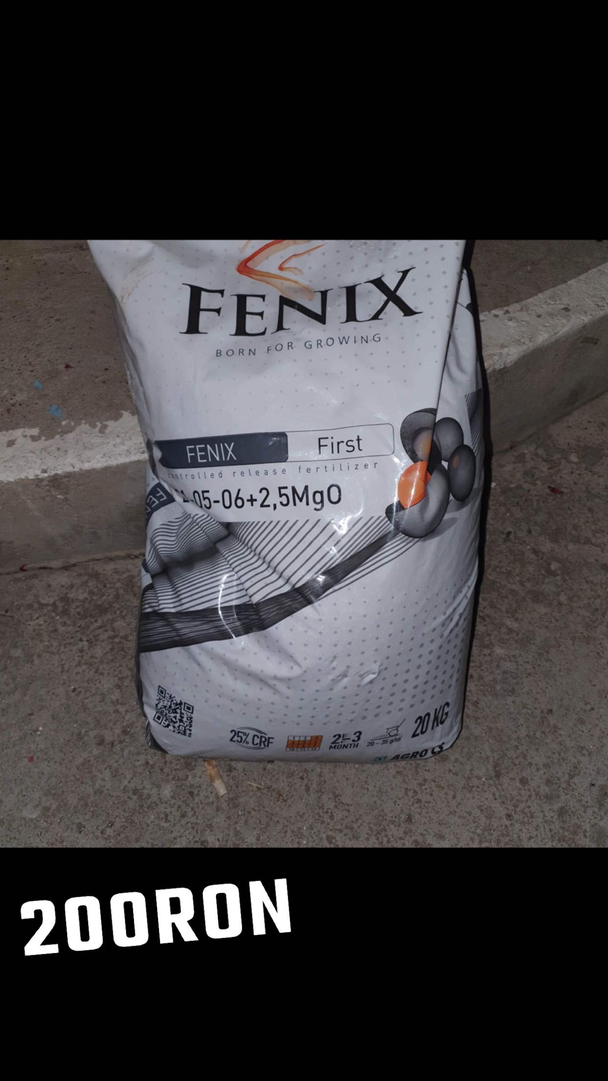 Ingrasamant gazon FENIX First - 20 kg